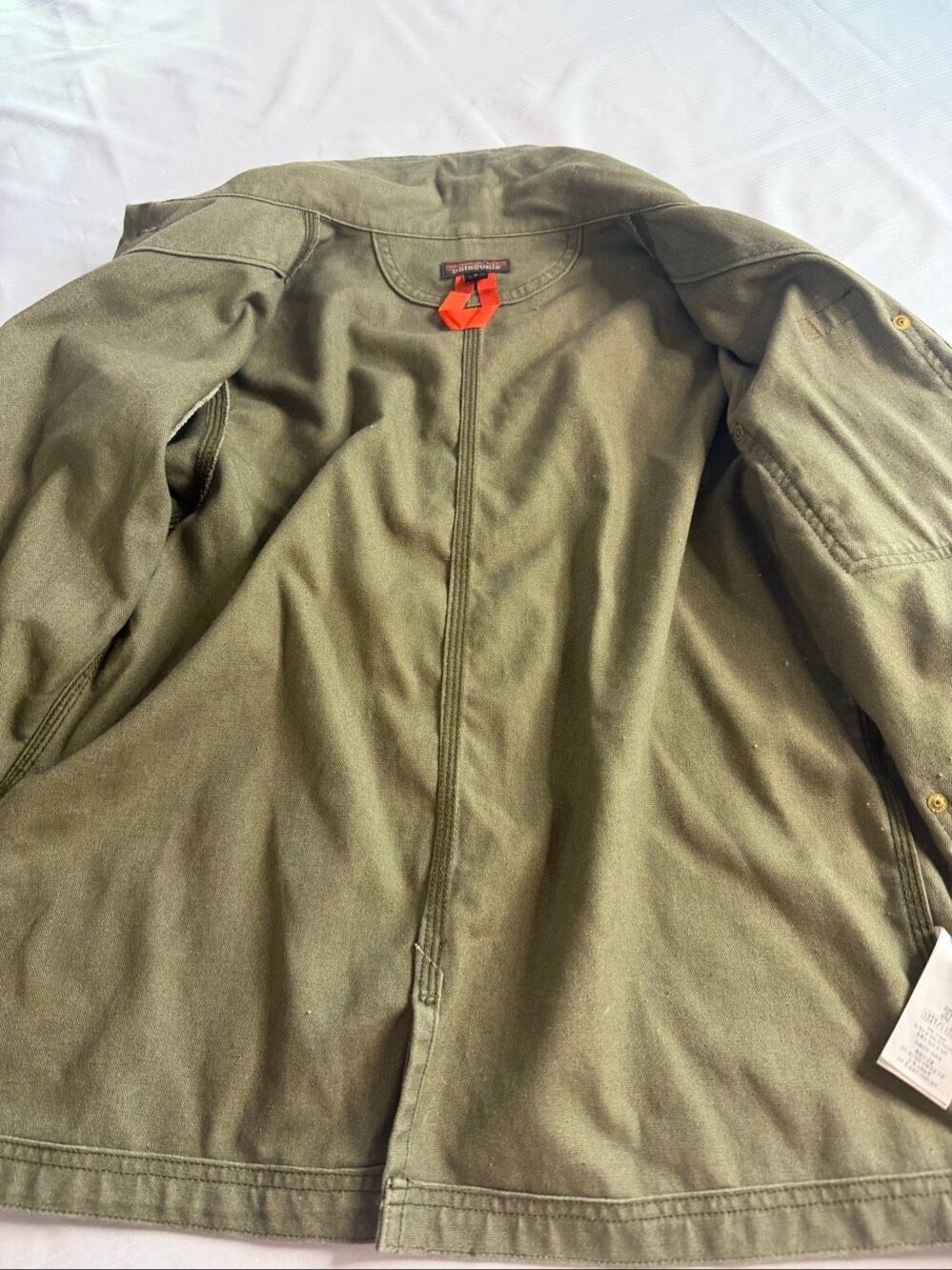 Patagonia Jacket Women’s Green All Seasons Hemp Canvas Chore Coat Size Small - Picture 5 of 12